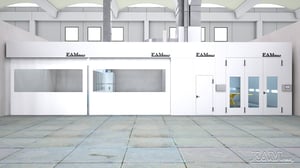 Lakkboks og lakkeringskabin for skade og lakk - Paintbox Pro